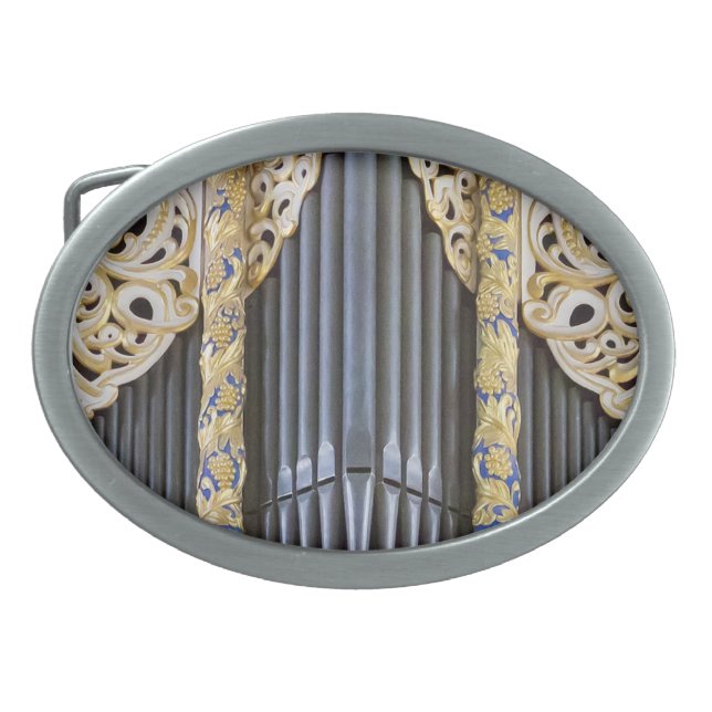 organ pipes belt buckle (Front)