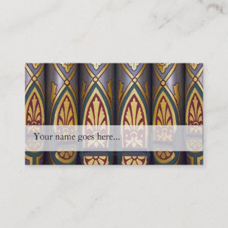 Organ pipes business card - painted