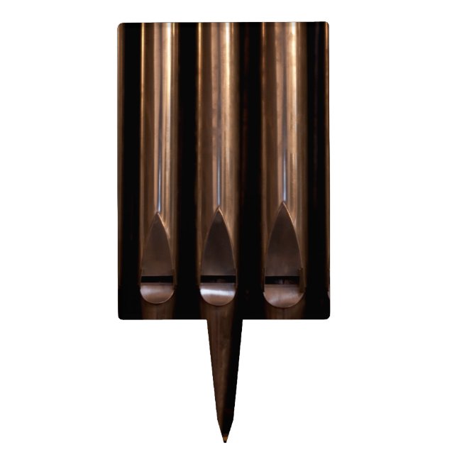 Organ pipes cake topper (Front)