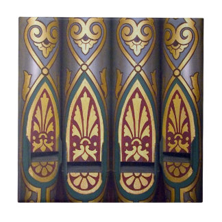Organ pipes - colourful ceramic tile