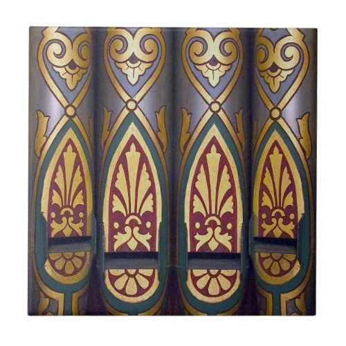 Organ pipes _ colourful ceramic tile