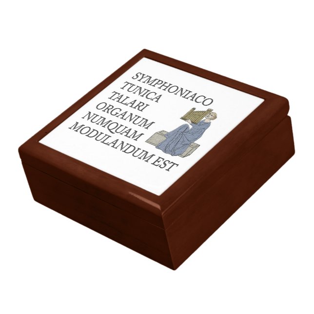 Organ pipes gift box - Latin saying (Side)