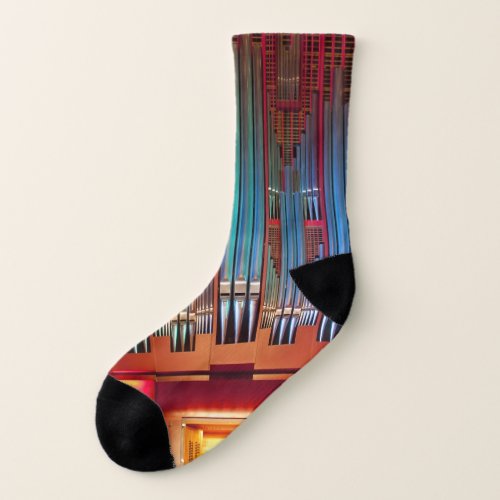 Organ pipes on socks