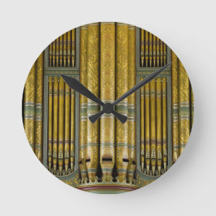 Organ pipes round clock