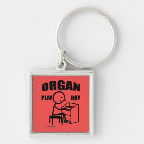 Organ Play Boy Keychain
