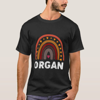 Organ Players Colorful Rainbow For Organists T-Shirt
