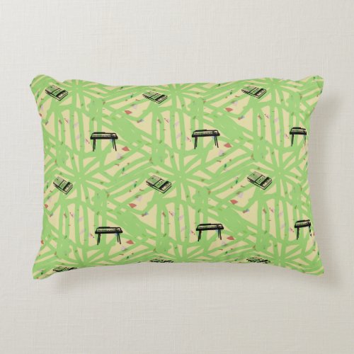 Organ Recorder Pattern Choose Background Color P Accent Pillow