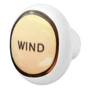 Organ stop ceramic drawer pull