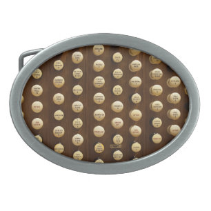 Organ stops belt buckle