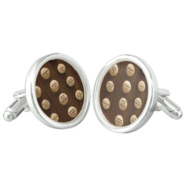 Organ stops cufflinks (Angled)
