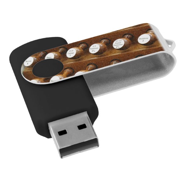 Organ stops flash drive (Angled)