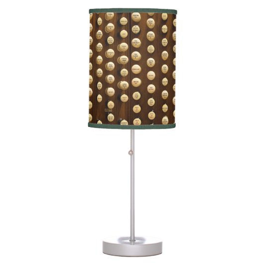 Organ stops table lamp (Front)
