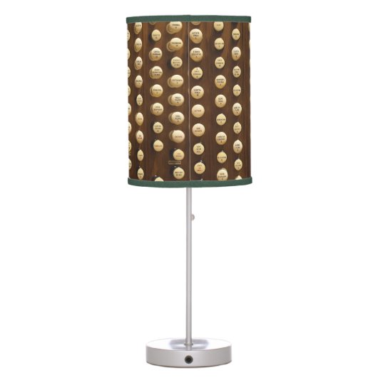 Organ stops table lamp (Back)