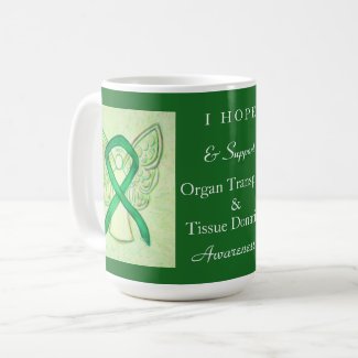 Organ & Tissue Donation Awareness Ribbon Mugs