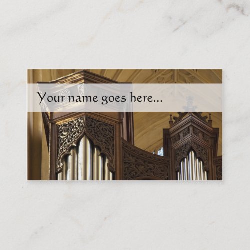 Organ towers business card