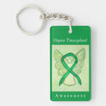 Organ Transplant Awareness Ribbon Angel Keychain at Zazzle