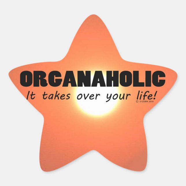 Organaholic Life Star Sticker (Front)