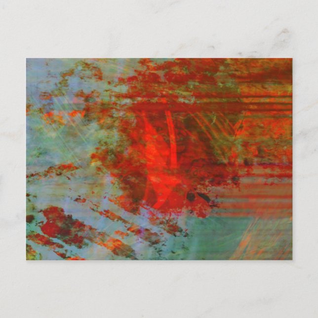 Organic abstrac #1472 postcard (Front)