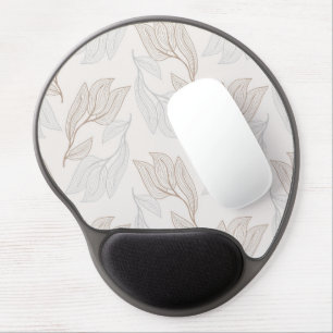 Organic Abstract Leaf Design Gel Mouse Pad