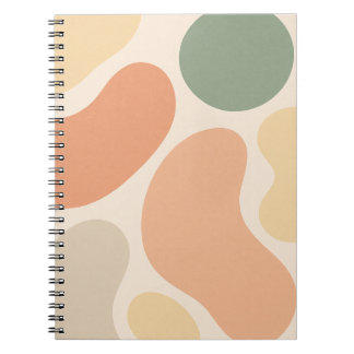 Organic Abstract Shapes Notebook – Minimalist Boho