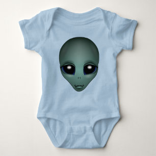Organic Alien Shirt Baby Cute Alien Shirt