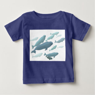 Organic Baby Beluga Whale Shirt Baby Gifts