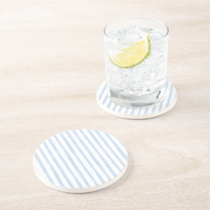 Organic Blue Stripes Coaster