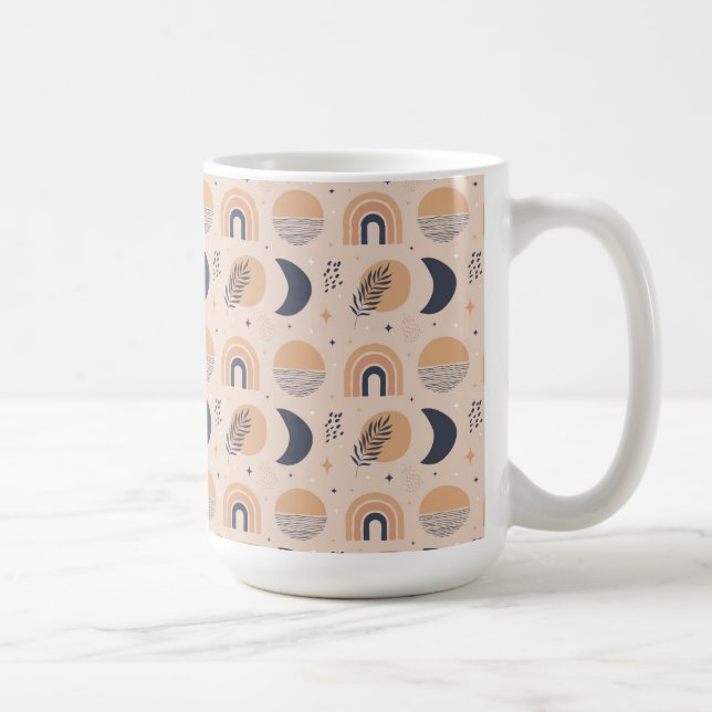 Organic Boho Pattern Coffee Mug (Right)