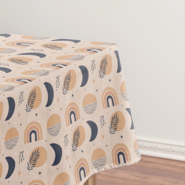 Organic Boho Pattern Tablecloth (In Situ)