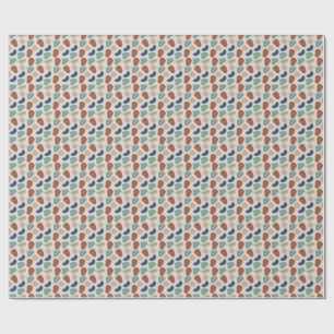 Organic Boho Shapes Contemporary Artistic Modern Wrapping Paper