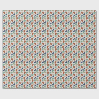Organic Boho Shapes Contemporary Artistic Modern   Wrapping Paper