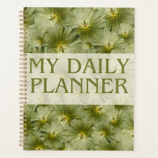 Organic Botanical Daily Planner & Organizer (Front)
