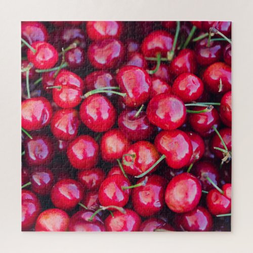Organic California Cherries Celebration Jigsaw Puzzle