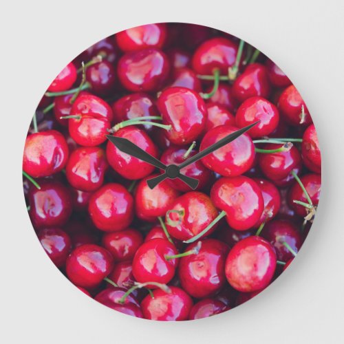 Organic California Cherries Celebration Large Clock