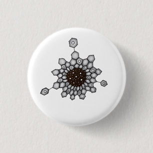 Organic Chemistry Aromatic Structure Space Stars Button