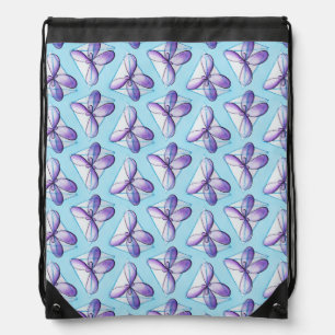 Organic Chemistry Art – Methane Molecule Pattern Drawstring Bag