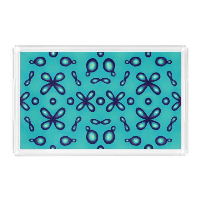 Organic Chemistry Atomic Orbitals Pattern Acrylic Tray (Front)