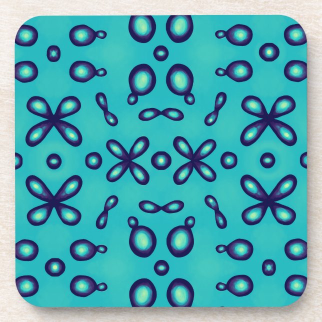 Organic Chemistry Atomic Orbitals Pattern Beverage Coaster (Front)