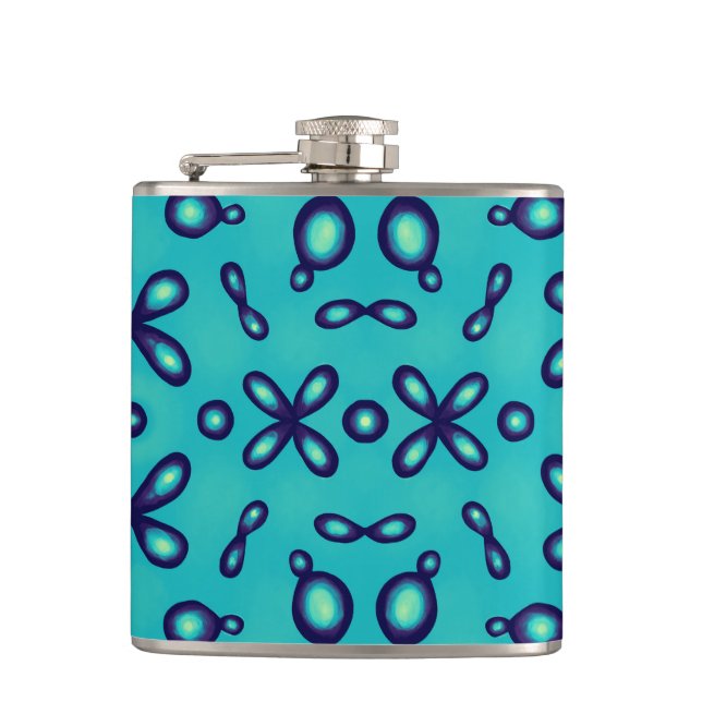 Organic Chemistry Atomic Orbitals Pattern Flask (Front)