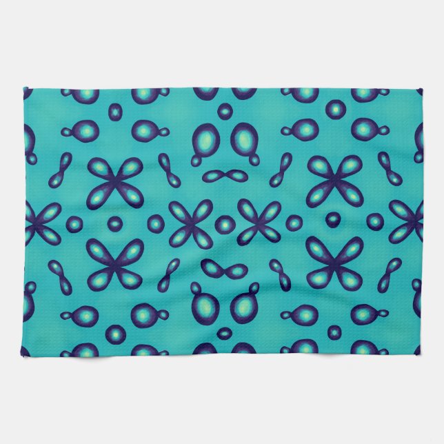 Organic Chemistry Atomic Orbitals Pattern Kitchen Towel (Horizontal)