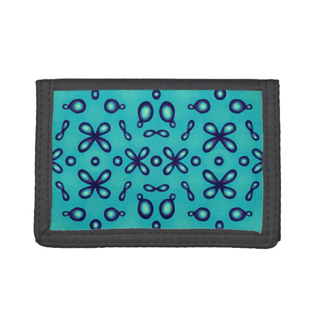 Organic Chemistry Atomic Orbitals Pattern Trifold Wallet (Front)