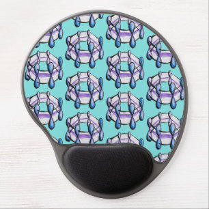 Organic Chemistry Benzene Molecule Pattern Gel Mouse Pad