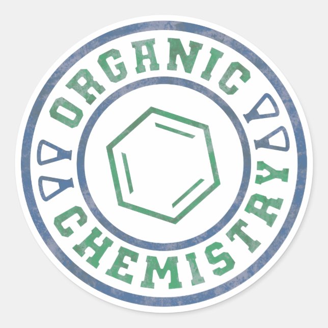Organic Chemistry Classic Round Sticker (Front)