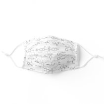 Organic Chemistry Formulas Cool Geek Adult Cloth Face Mask Organic Chemistry Formulas Cool Geek Adult Cloth Face Mask