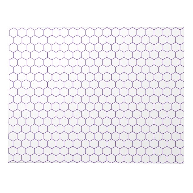 Organic Chemistry Hexagonal Large Graph Paper Not  Notepad (Front)