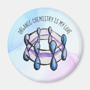 Organic Chemistry Love Molecule Student Teacher Magnet