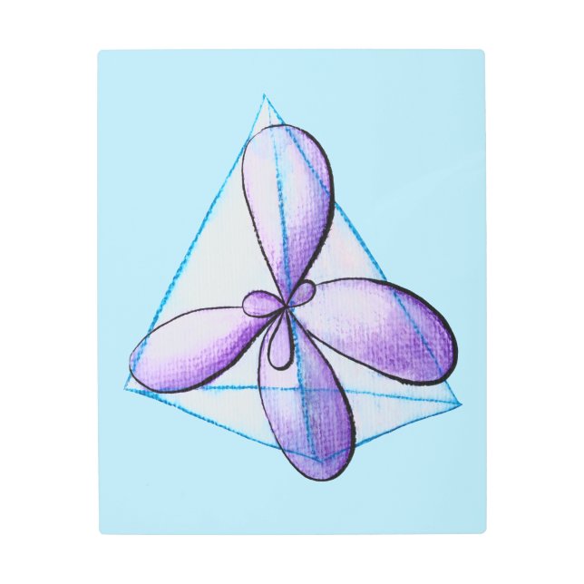 Organic Chemistry Molecule Atomic Orbitals Science Metal Print (Front)