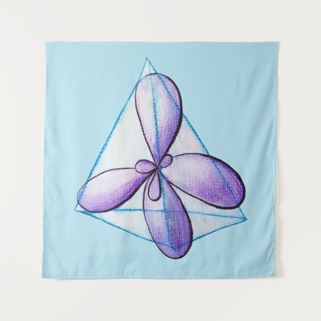 Organic Chemistry Molecule Atomic Orbitals Science Tapestry (Front)