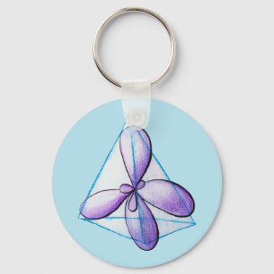 Organic Chemistry Stencil Keychain (6YHGSYBEC) by positivelypositiv