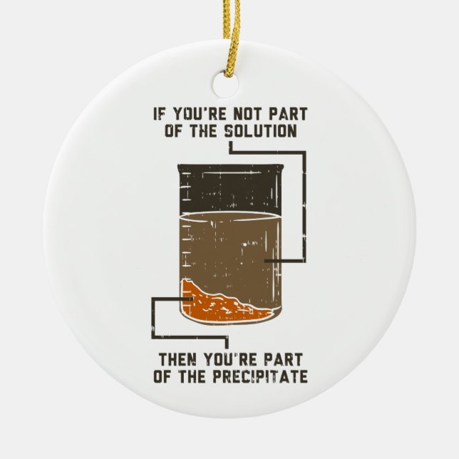 Organic Chemistry Science Teacher Funny Geek  Ceramic Ornament (Front)